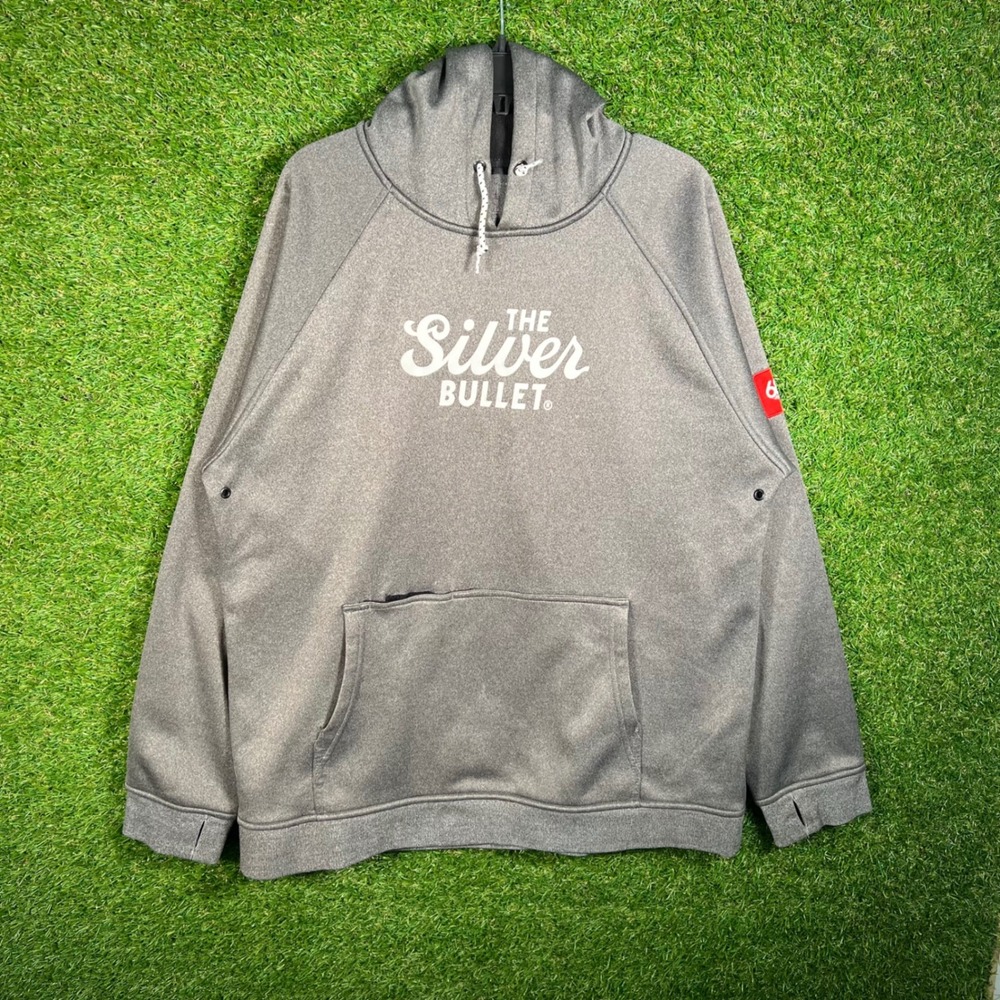 686 Coors Light The Silver Bullet Grey Technical Snowboard Hoodie Mens XL